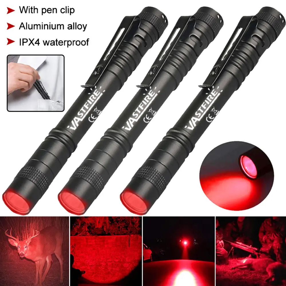 Mini linterna con luz de bolígrafo, linterna roja/blanca/395nm con Clip para mascotas, perros, gatos, orina, mancha, mineral, detección de dinero