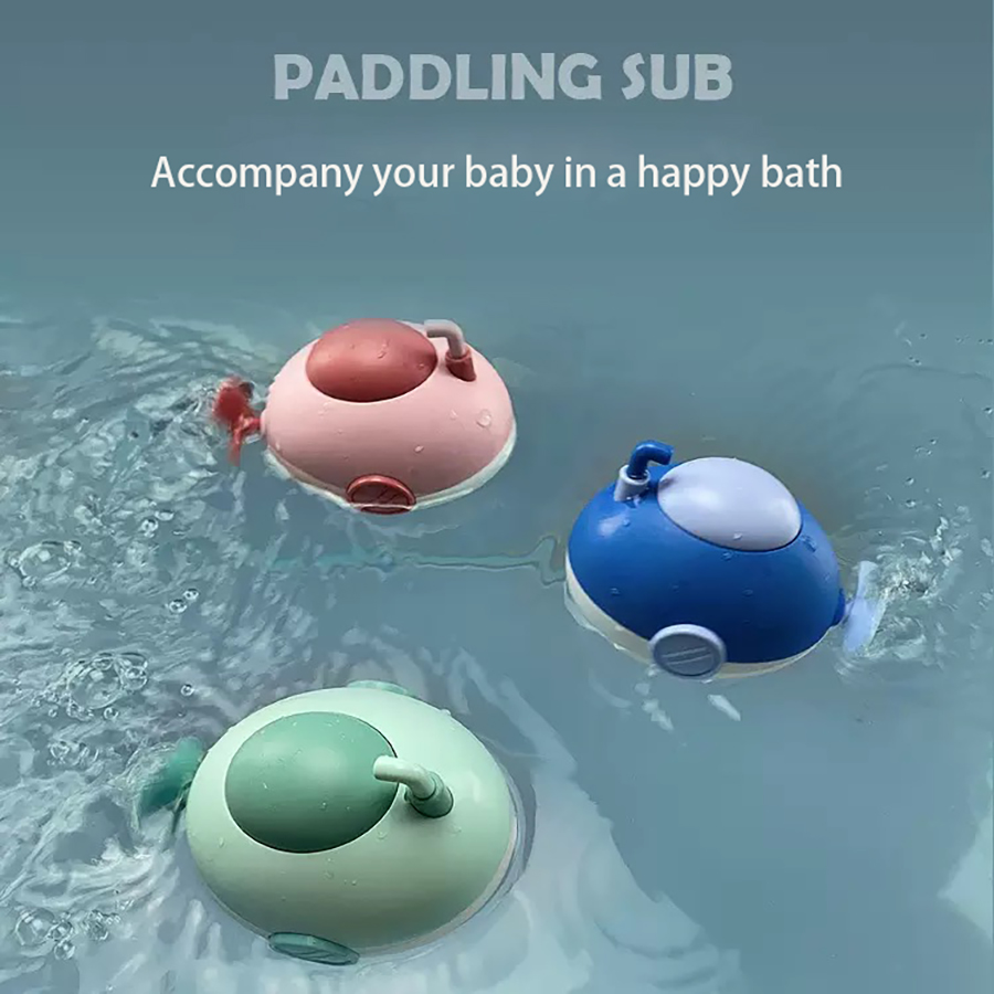 Juguetes acuáticos de submarino de cuerda para niños, juguetes de cuerda para piscina, juguetes de baño para niños