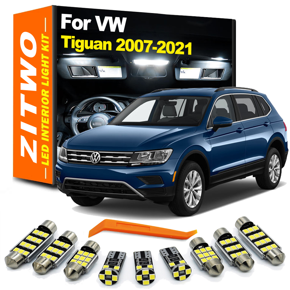 ZITWO รถหลอดไฟ LED ภายในชุดสําหรับ VW Volkswagen Tiguan 5N AD1 AX1 MK1 MK2 2007- 2016 2017 2018 2019 2020 2021 2022