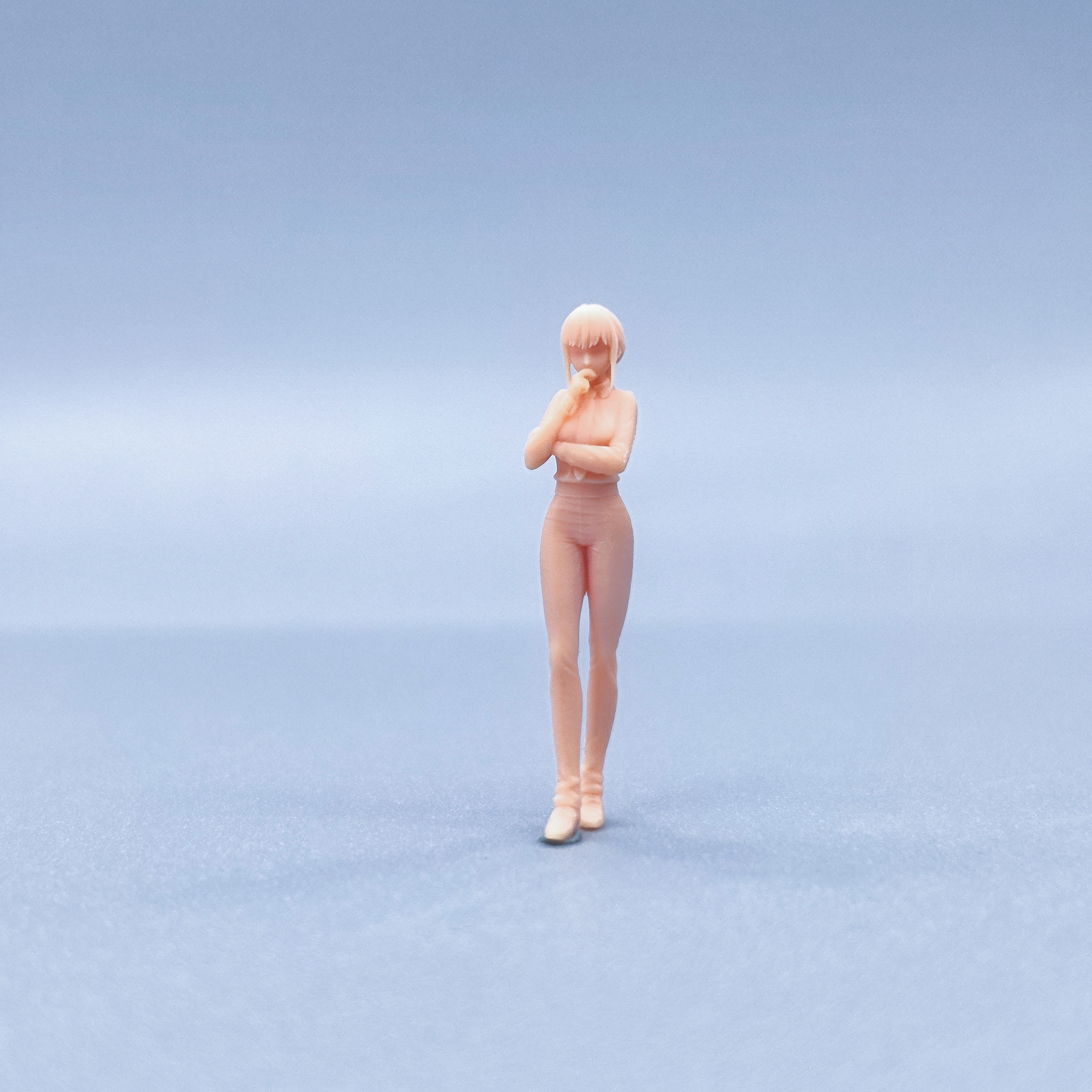 1/64 1/43 Beeldjes Schaalmodel Hars Staande Positie Kettingzaag Man Makima Ongekleurde Miniaturen Diorama handgeschilderde V812