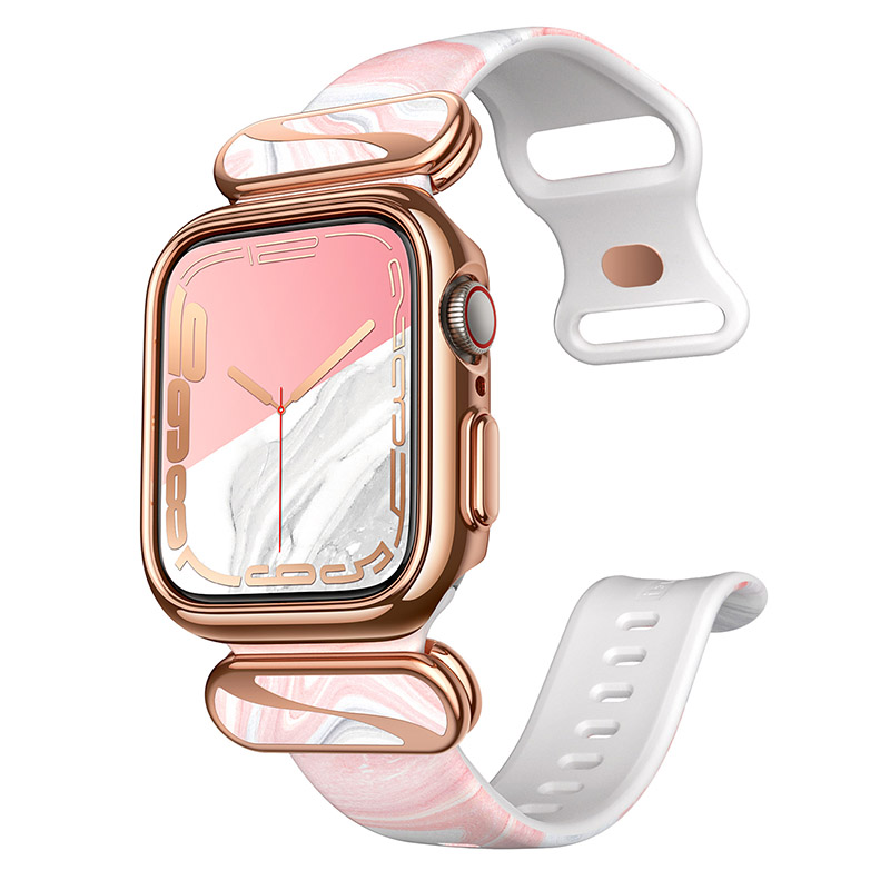 Case For Apple Watch 7/6/5/4/SE3/SE2/SE (40/41mm) I-BLASON Cosmo Luxe Series Stylish Protective Case with Adjustable Soft Strap