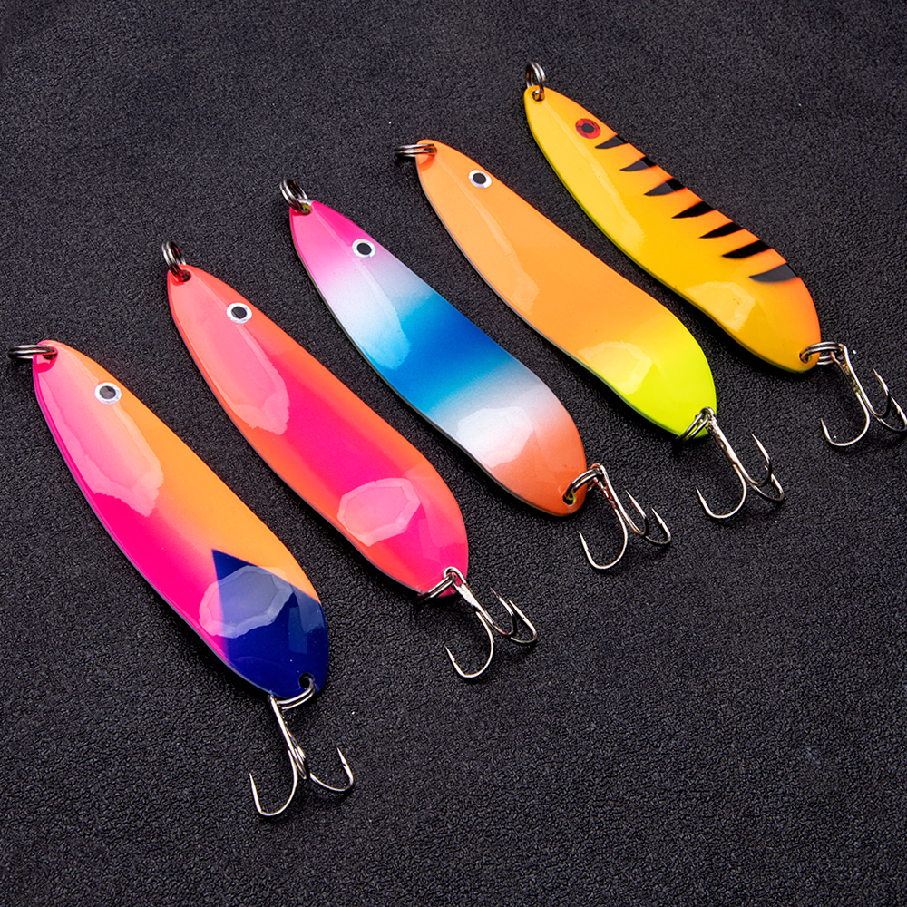 Pesca de trucha, cuchara de 75mm/95mm, cebo Artificial, cuchara de agua dulce, Jigbait Fiahing, cuchara aleteo, señuelos Jerkbait
