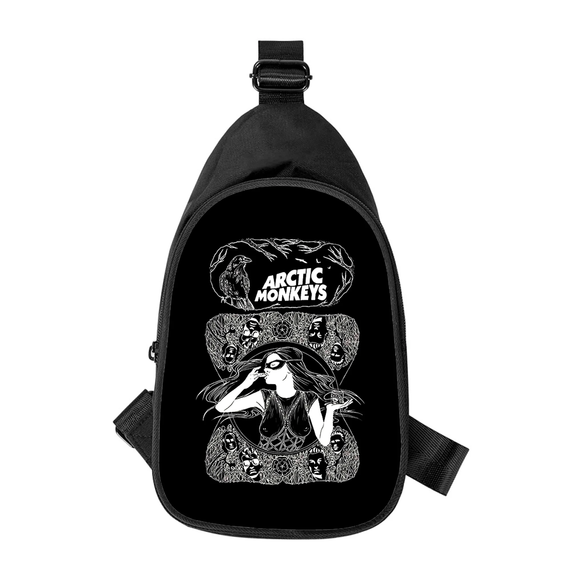 Macacos do Ártico-Homens e Mulheres Impressão 3D Bolsa Peito Cruz, Bolsa de Ombro, Bolsa de Cintura Masculina, Marido, Escola, Novo, Diagonal