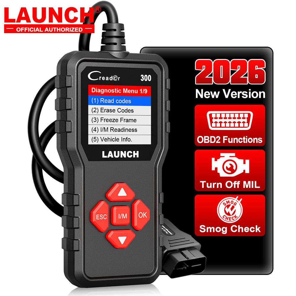 LAUNCH X431 CR300 OBD2 СКАНЕР CAN Автоматический считыватель кодов Диагностические инструменты Тестер батареи двигателя I/M Пожизненное бесплатное обновление