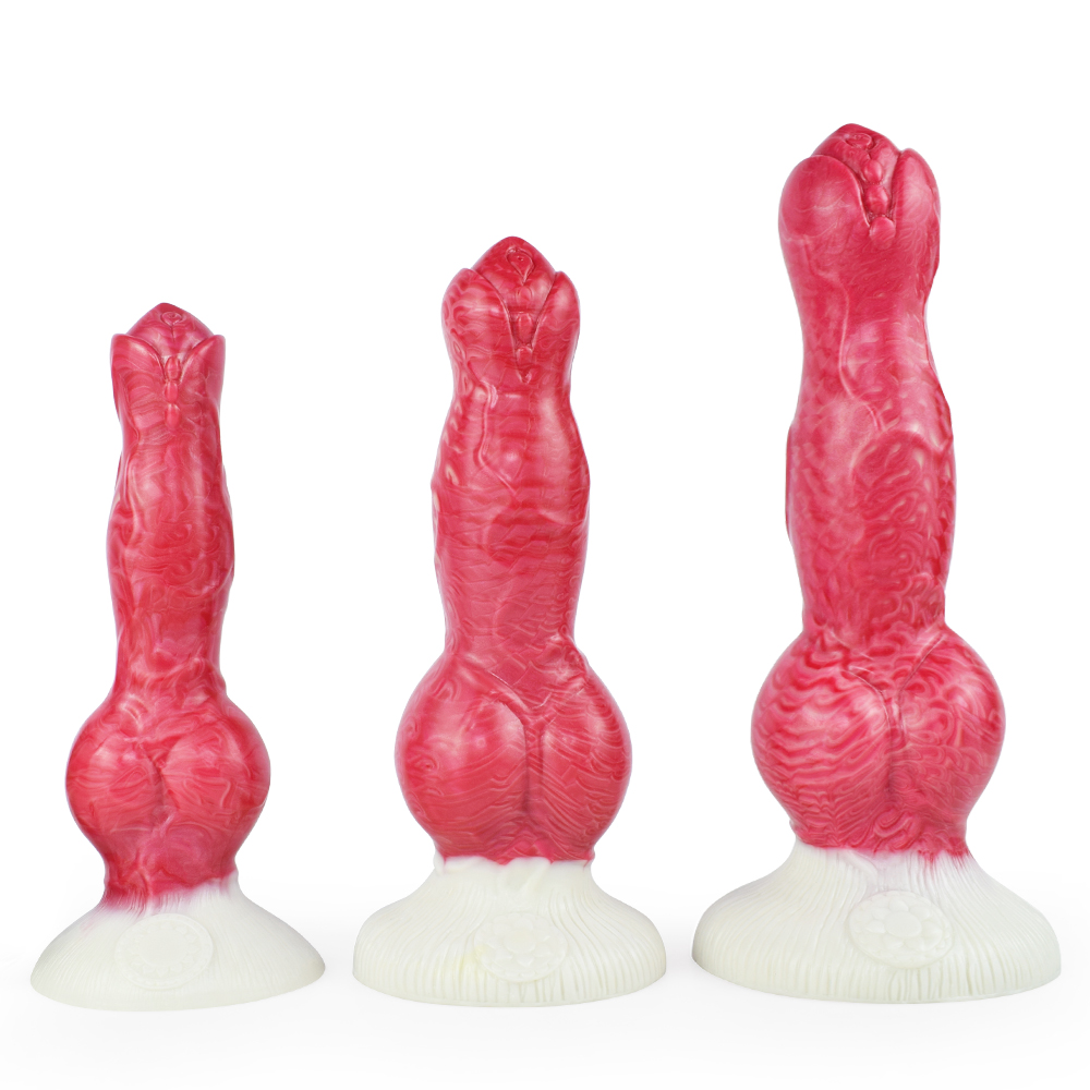 ELKKOST godes à nœud de chien Animal avec ventouse en Silicone grand pénis faux gros Plug Anal pour femmes hommes jouets érotiques pour adultes