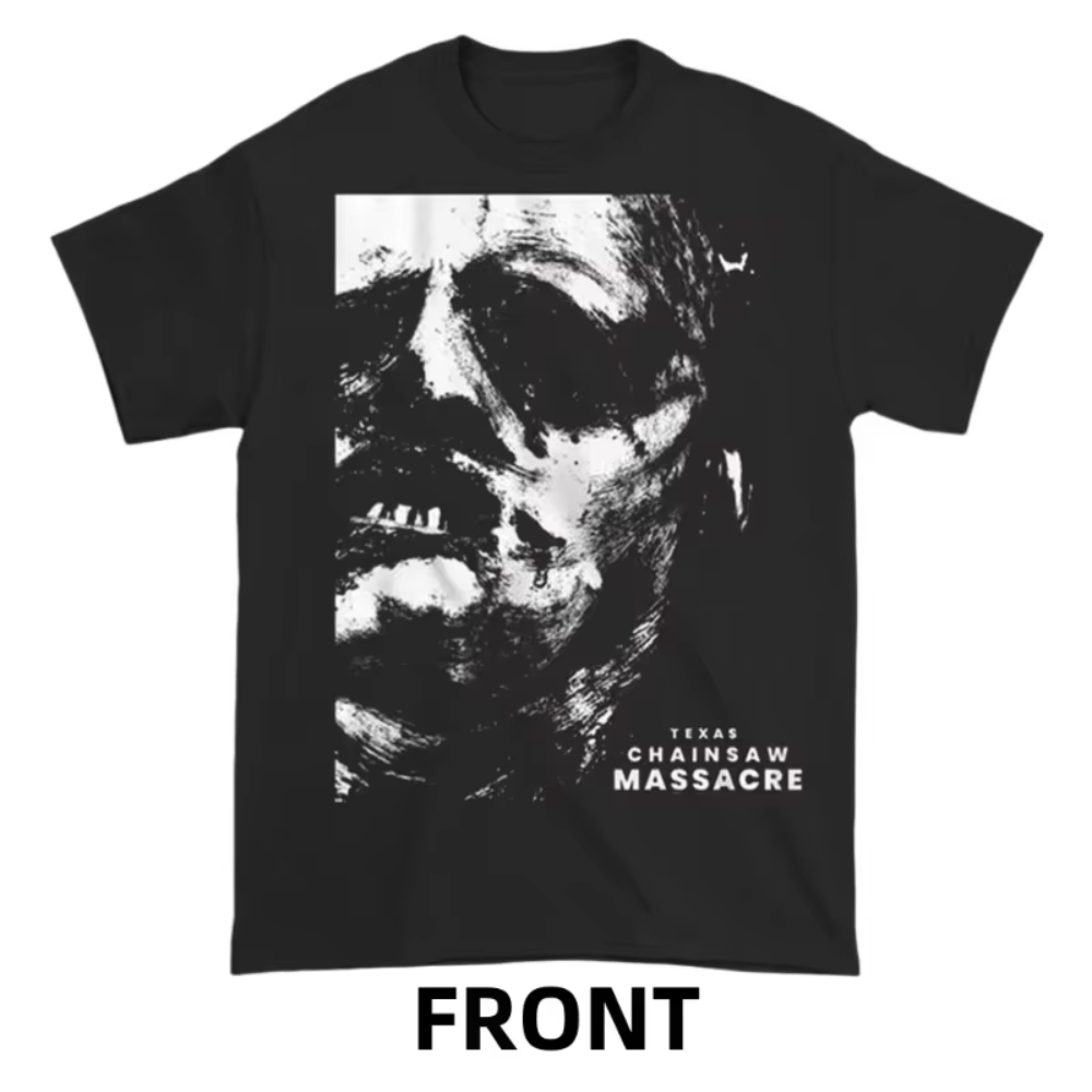เสื้อยืดพิมพ์ลาย Texas Chainsaw Massacre คอกลม ทรงหลวม แฟชั่นทันสมัย เสื้อยืดผ้าฝ้ายยูนิเซ็กซ์ สตรีทแวร์