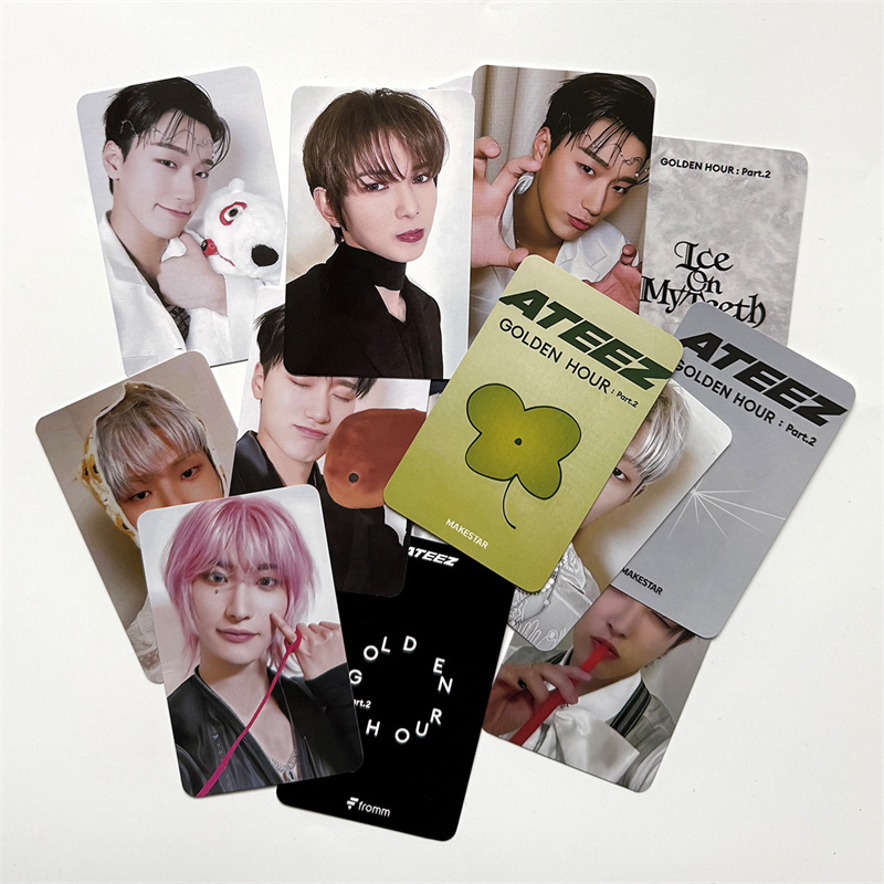 4 шт./компл. альбом ATEEZ LOMO Card GOLDEN HOUR: Part.2 Открытка Фотокарта HONG JOONG MONG Seonghwa YUN HO Коллекционные подарки