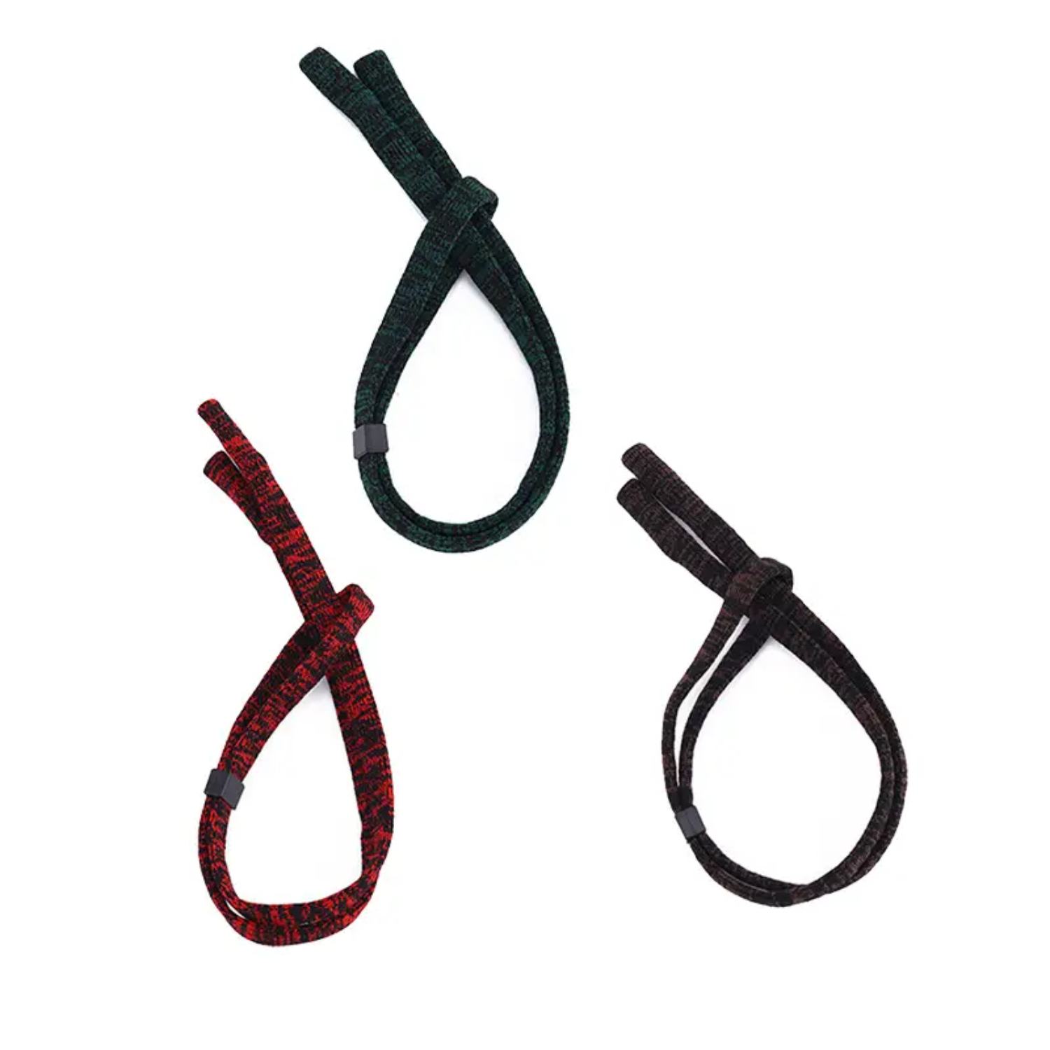 Óculos esportivos ajustáveis de 3 unidades com corrente de óculos - solução de óculos segura e conveniente