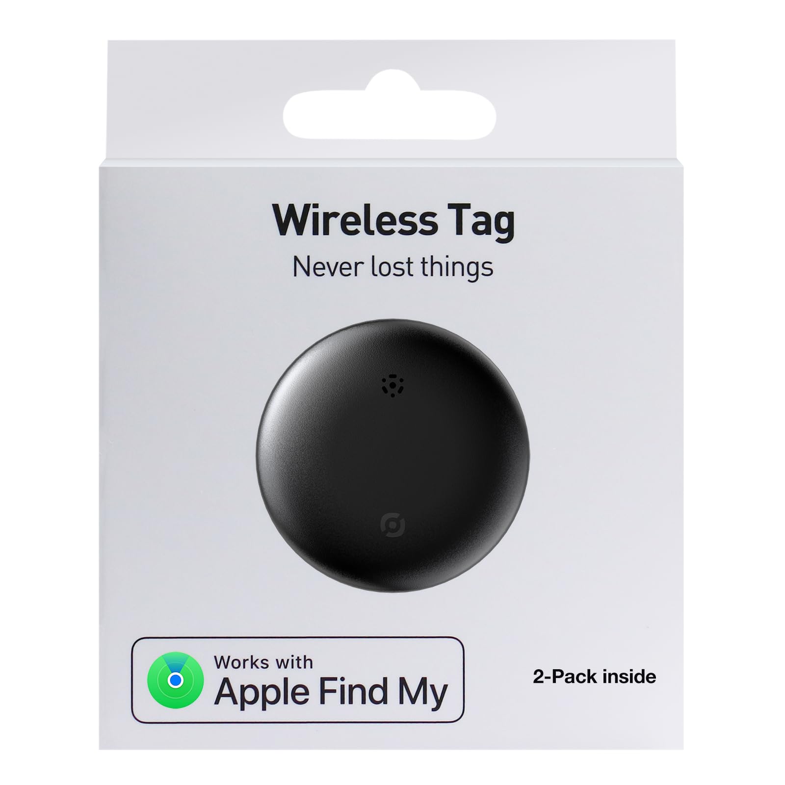 Air Tag-2 Pack: iOS Find My Bluetooth-tracker, geschikt voor sleutels/bagage/rugzakken, alleen iOS, niet compatibel met Android