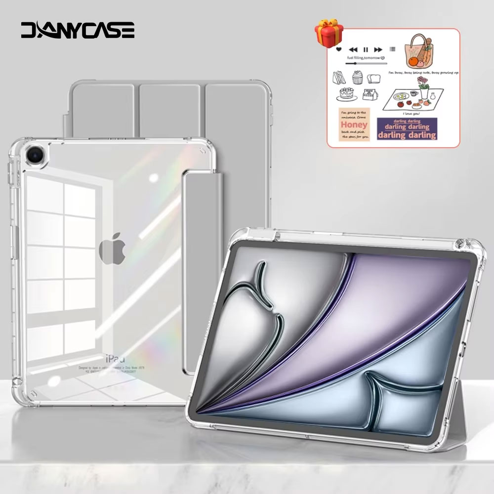 Funda para iPad A16, 11ª y 10ª generación, para iPad Pro Air 13, 11, M3, M2, M4, 12.9 ", 9, 8, 7, 6, 5, 4, Mini 7, 6, funda inteligente con soporte para lápiz