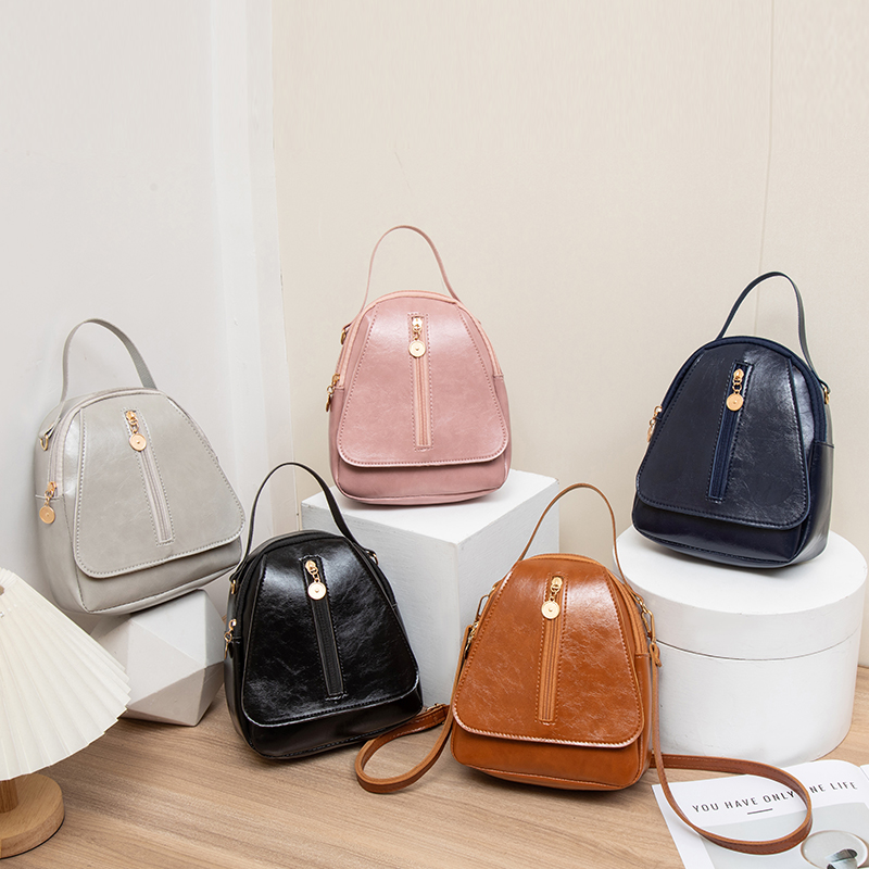 Mode femmes Mini sac à dos couleur unie doux Pu petits sacs à dos femme décontracté en plein air voyage sac à dos école Baskpack pour les filles
