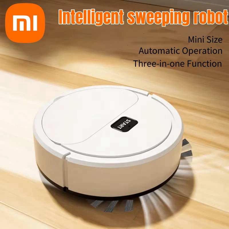 Xiaomi-Mini Aspiradora Robótica portátil automática para el hogar, recargable por USB, máquina barredora tres en uno en seco y húmedo, nuevo para el hogar