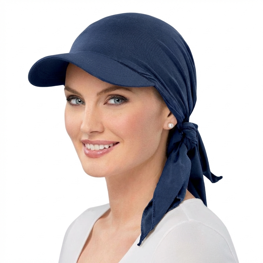 Damska moda Jednokolorowy turban Kapelusz z daszkiem na zewnątrz Ochrona przed słońcem Kapelusze z zakrzywionym daszkiem Czapka baseballowa Kapelusze przeciwsłoneczne Chusta na głowę Szalik Damski