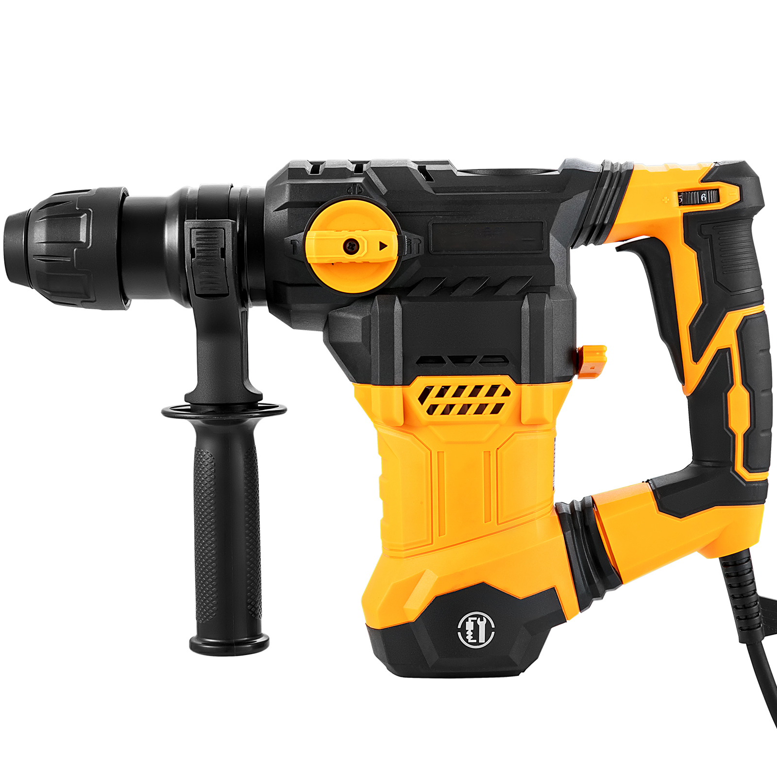 SucceBuy 1500W สว่านโรตารี่เจาะสูงสุด 32 มม.4 โหมด PLUS Corded Demolition Chipping โลหะคอนกรีต Breaker Jackhammer
