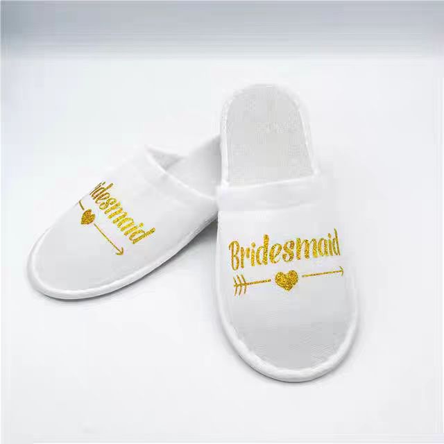 Sandal pengantin tim personalisasi DIY untuk pesta lajang alat peraga pengiring pengantin