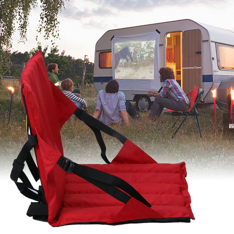 Siège gonflable rembourré pour kayak avec sac de rangement, dossier de canoë portable, coussin de dérive, accessoires de bateau pour piscine