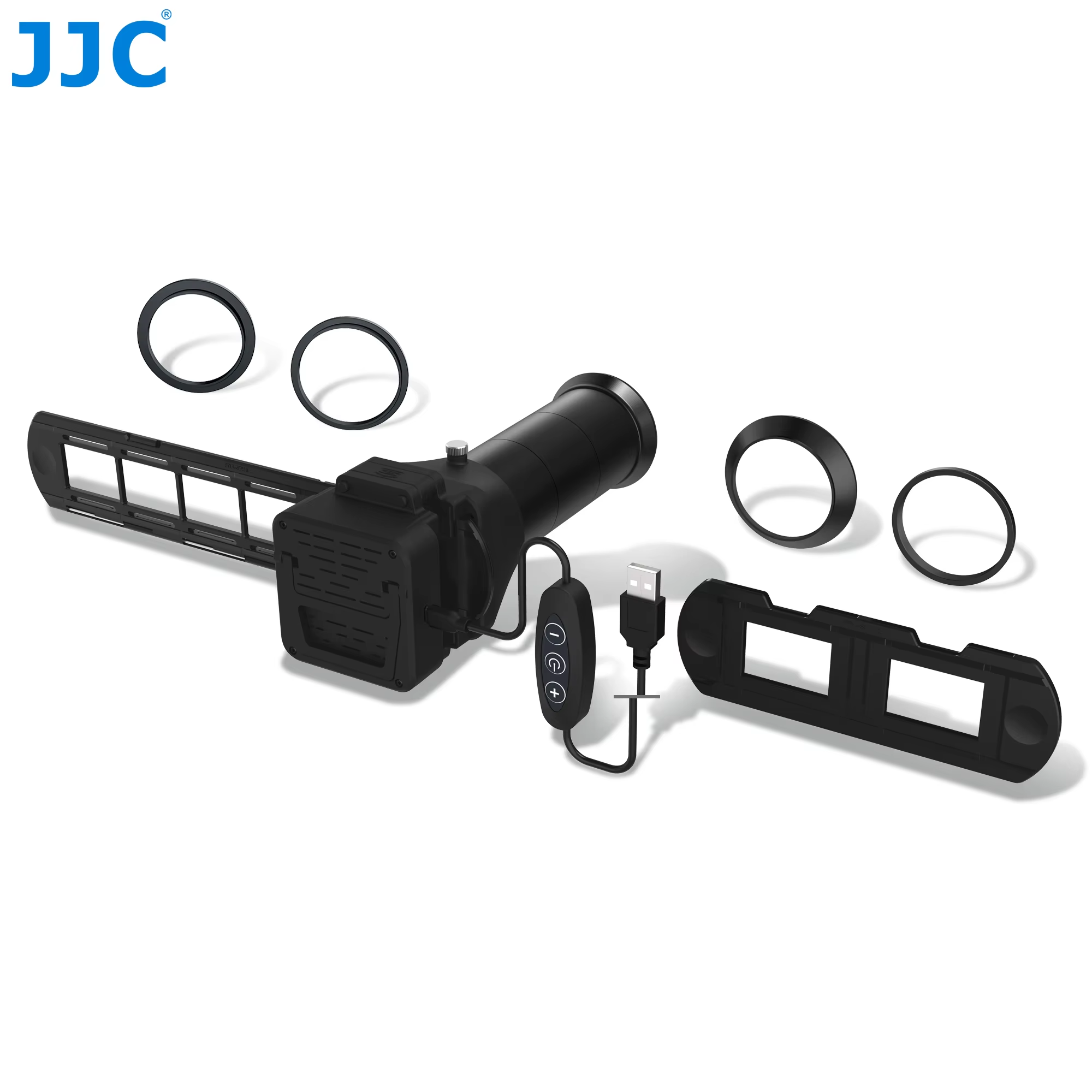 Adapter do cyfrowania filmów 35mm JJC FDA-S1 i skaner negatywów z oświetleniem LED, konwerter diasterek na cyfry do Nikon D850, zastępuje Nikon ES-2