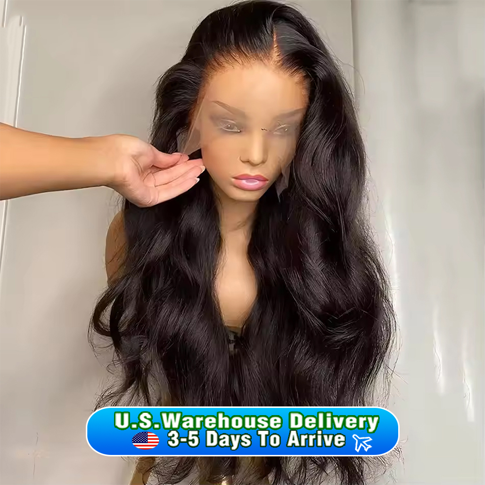 250 densidad 30 40 pulgadas 13x6 transparente HD encaje Frontal pelucas onduladas del cuerpo cabello humano Remy 13x4 peluca con malla Frontal para mujeres negras
