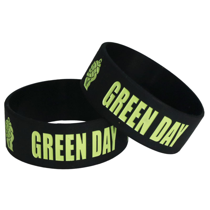 Hot Sale 1 PC Green Day Silikon Gelang & Gelang Hitam Gelang Gelang untuk Band Musik Penggemar Konser Hadiah SH070