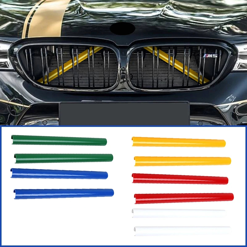 Tiras de guarnição da grade dianteira do carro para bmw f30 f31 f32 f33 f34 f36 f20 f21 f22 f23 g29 estilo do carro acessórios decoração