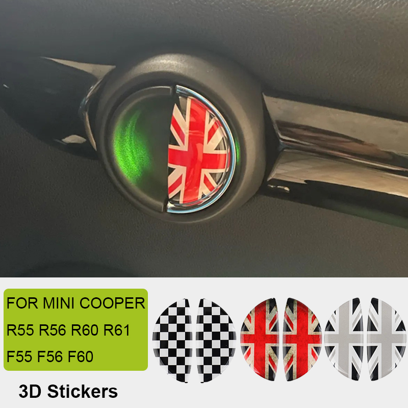 2 stuks Autodeur Pols Handvat Anti Krassen 3D Beschermende Sticker Voor MINI Cooper S JCW R55 R56 R60 R61 f55 F56 F60 Countryman