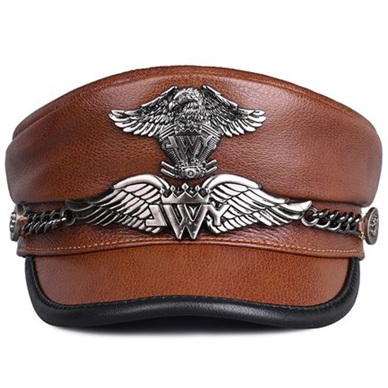 Luxe Zware Machine Knight Algemene Hoed Mannen Mannelijke Duitse Captain Moto Jong Militaire Cap Koreaanse Wit Navy Gorras Hombre