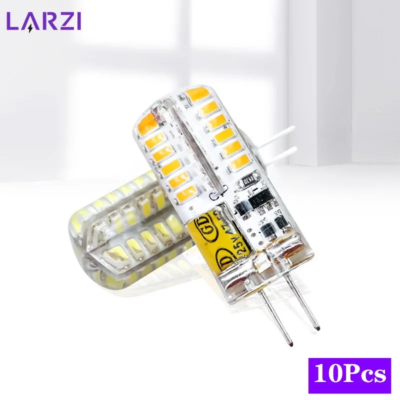 หลอดไฟ LED G4 10 ชิ้น/ล็อต 2W 3W 4W 5W 7W 9W AC DC 12V 220V ใช้แทนหลอดฮาโลเจน 10w 20w 30w มุมกระจายแสง 360 องศา หลอดไฟ LED สำหรับคริสต์มาส