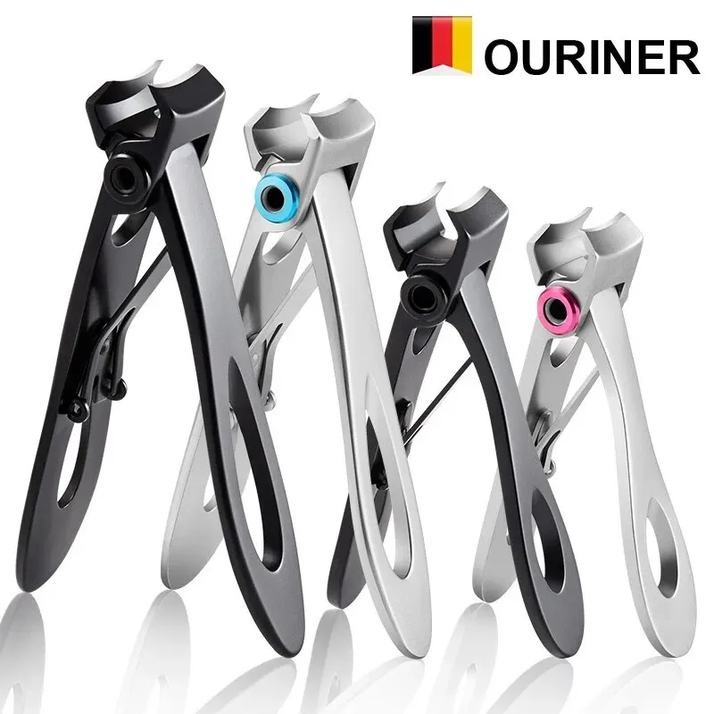 Ouriner สแตนเลสสตีลเล็บ Clippers เครื่องตัด Trimmer เล็บกรรไกรหนาเล็บเท้าเล็บมือเล็บเท้าเครื่องมือ