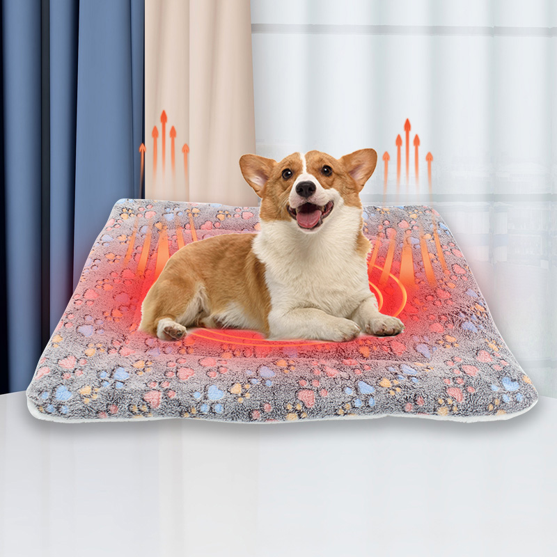 犬用ベッドマットフランネル犬用ベッドマット柔らかい睡眠マット犬用猫冬用暖かいペット毛布