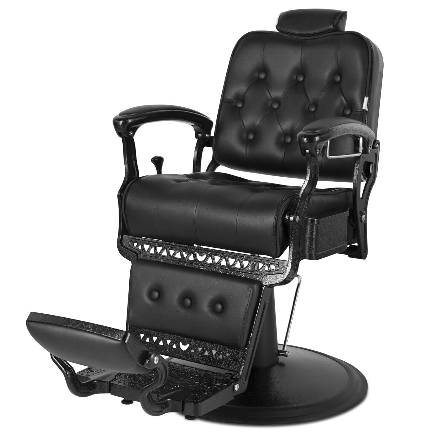 Barber Chair All Purpose Hydraulic Recline Salon Chair Beauty Spa Vintage Barber Chair Heavy Duty Chair(Black), Customized