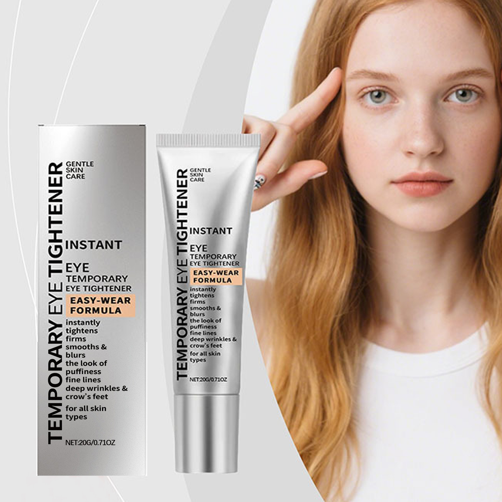 Crema reafirmante para ojos firme, elimina las ojeras, bolsas para los ojos, levantamiento antiarrugas, suavizante de líneas finas, crema temporal hidratante para ojos