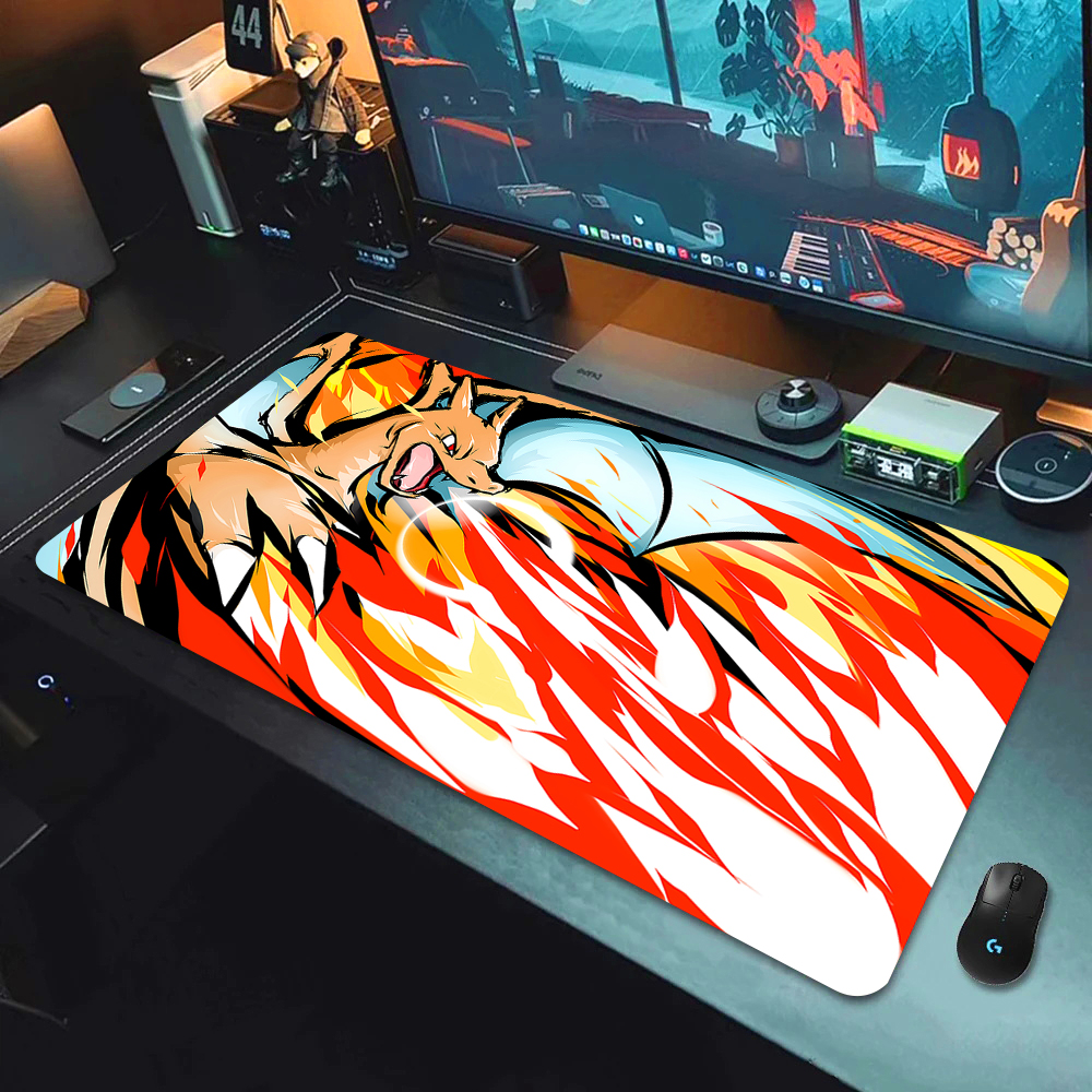 Kawaii P-pokemon Mousepad ตาราง Playmat TCG CCG Mat Trading Card แผ่นรองเม้าส์ Pad Gaming Play Mat Mousepad 35x60 ซม.