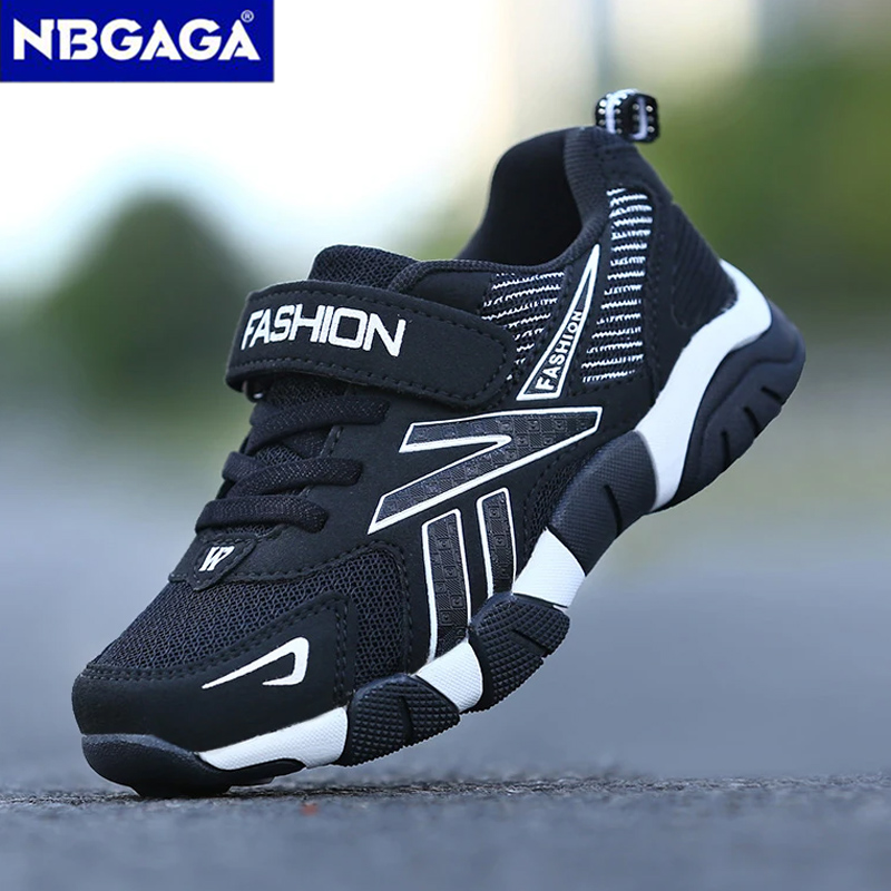 Zapatillas de deporte de moda para niños, zapatos deportivos transpirables de malla para correr, calzado ligero para caminar en la escuela