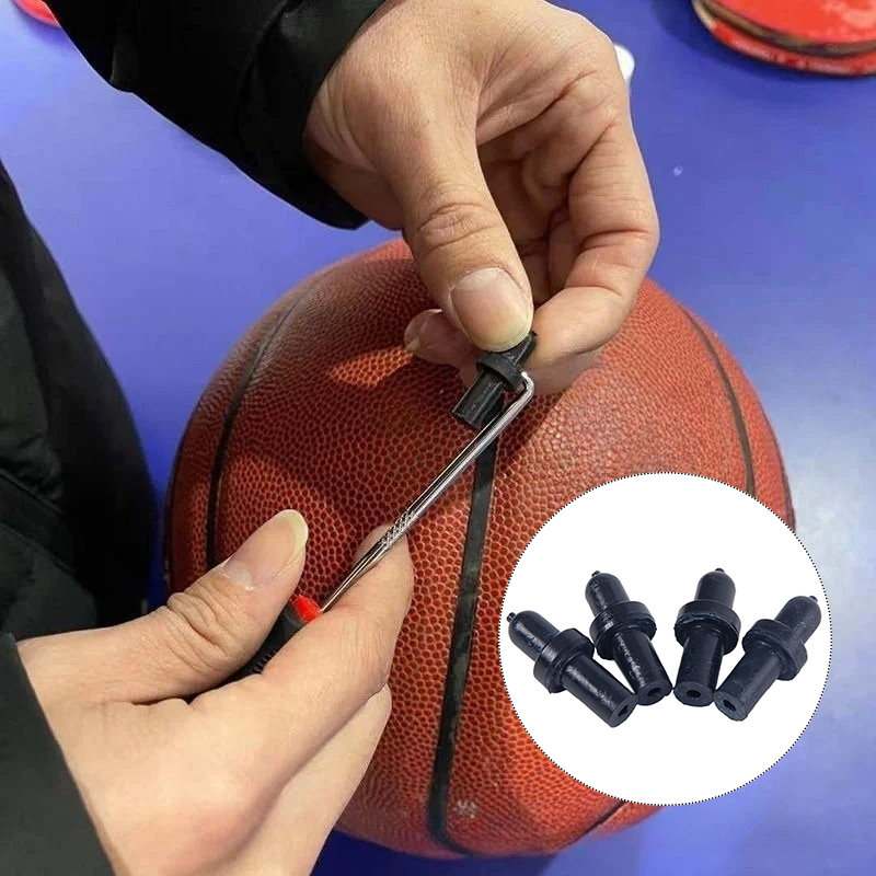 4PCS บาสเกตบอลหัวฉีด Ball หัวฉีดเปลี่ยน Air Leak ซ่อมวาล์ว Core Inflatable บาสเกตบอลฟุตบอลวอลเลย์บอล Universal