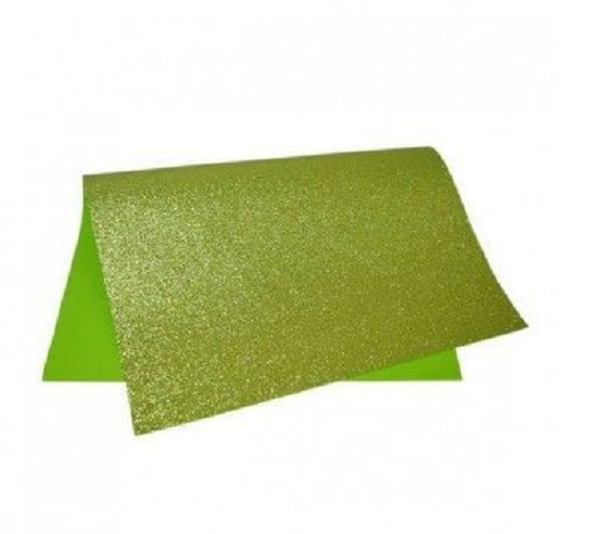 EVA Glitter Green 40x48cm pakket met 5 stuks EVAMAX werkstation voor kantoor- en schoolbenodigdheden