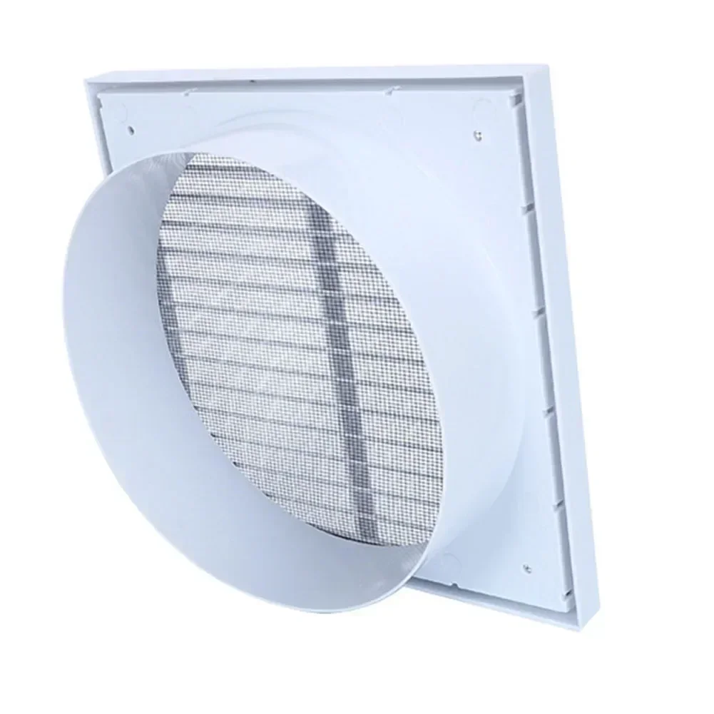 Solução de ventilação confiável, grade resistente, saída de ar, material pp durável, proteção para vermin e roedores, branco