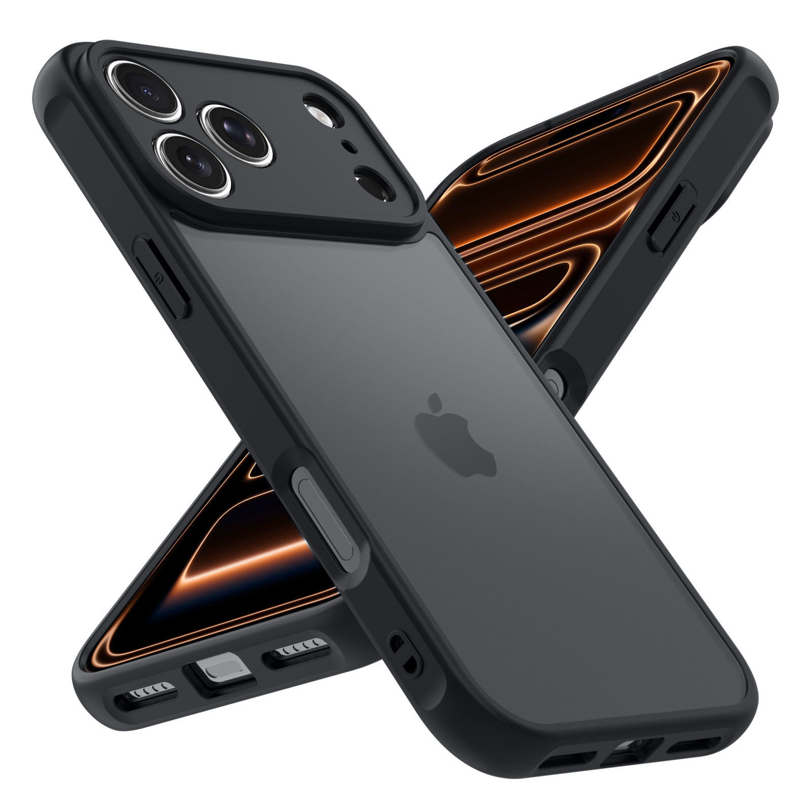 Funda Mate Translúcida para iPhone 14 Pro Max/14 Pro/12 Pro/16e/17e/17, Carcasa Trasera Transparente para iPhone 15 16 17 Pro Max/17 Pro