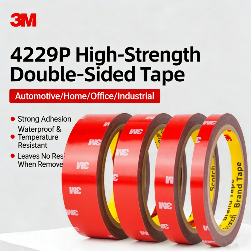 3M 4229P VHB Двусторонняя клейкая лента из вспененного материала, прочная, без следов, водонепроницаемая, специальная утолщенная лента для автомобилей, высокотемпературная