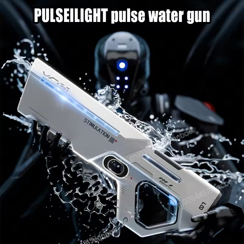 Pistola ad acqua elettrica per adulti 2026, spruzzo potente, assorbimento automatico dell'acqua, giocattolo estivo da spiaggia per bambini, regalo per bambini
