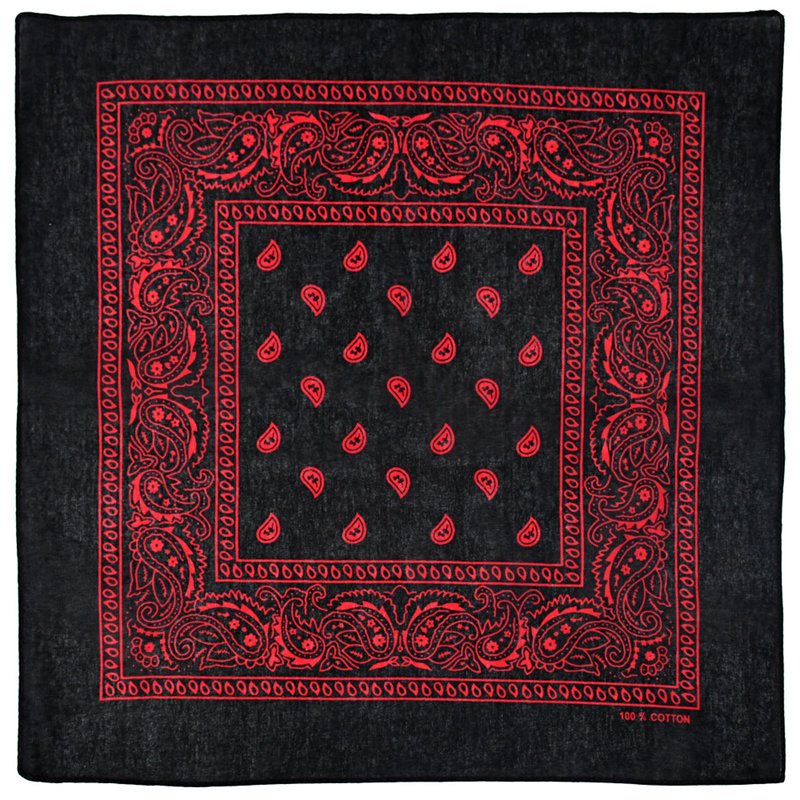 54 cm popolare Hip Hop stampato fiori di anacardi Bandana uomo donna sciarpe quadrate all'aperto fazzoletto unisex accessori per capelli
