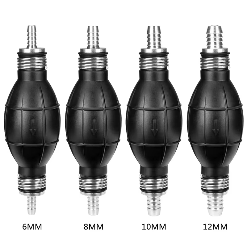 6mm/8mm/10mm/12mm Handpomp Rubber Aluminium Handprimer Ballon diesel olie overdracht benzine voor Auto Boot Marine Buitenboordmotor