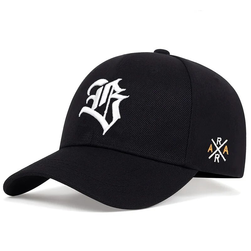 Chapéu feminino versão coreana moda casual boné de beisebol masculino primavera verão esportes ao ar livre bordado ar carta boné