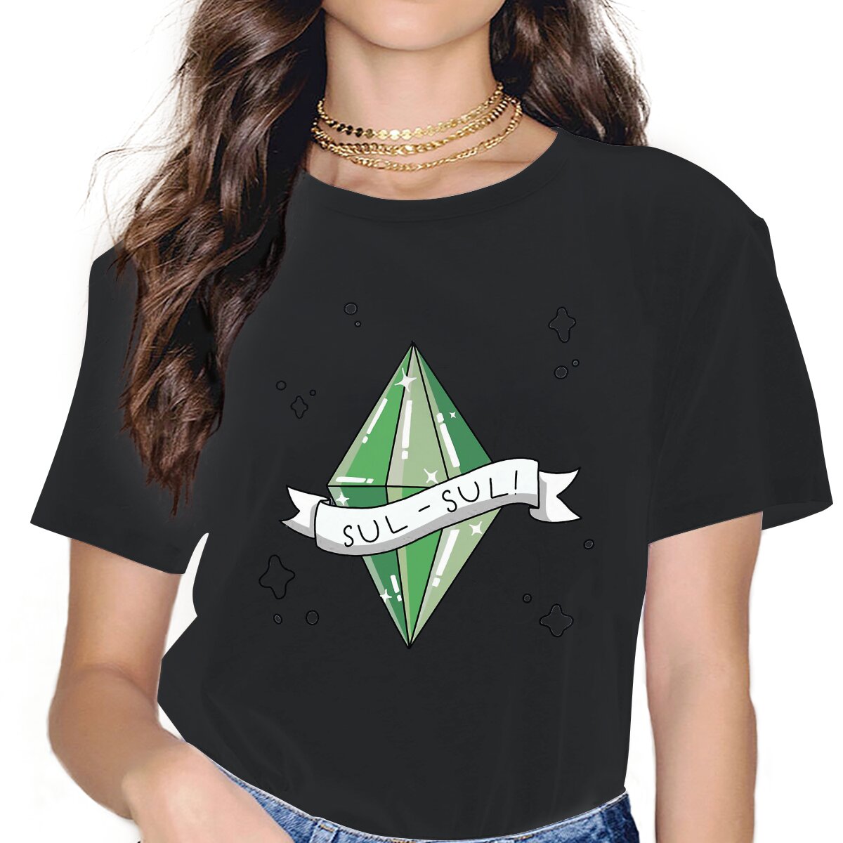 Mulheres The Sims 4 Camisas, Jogo de Simulação de Negócios para Mulheres, Camiseta Oversized, Blusas Femininas Góticas Vintage