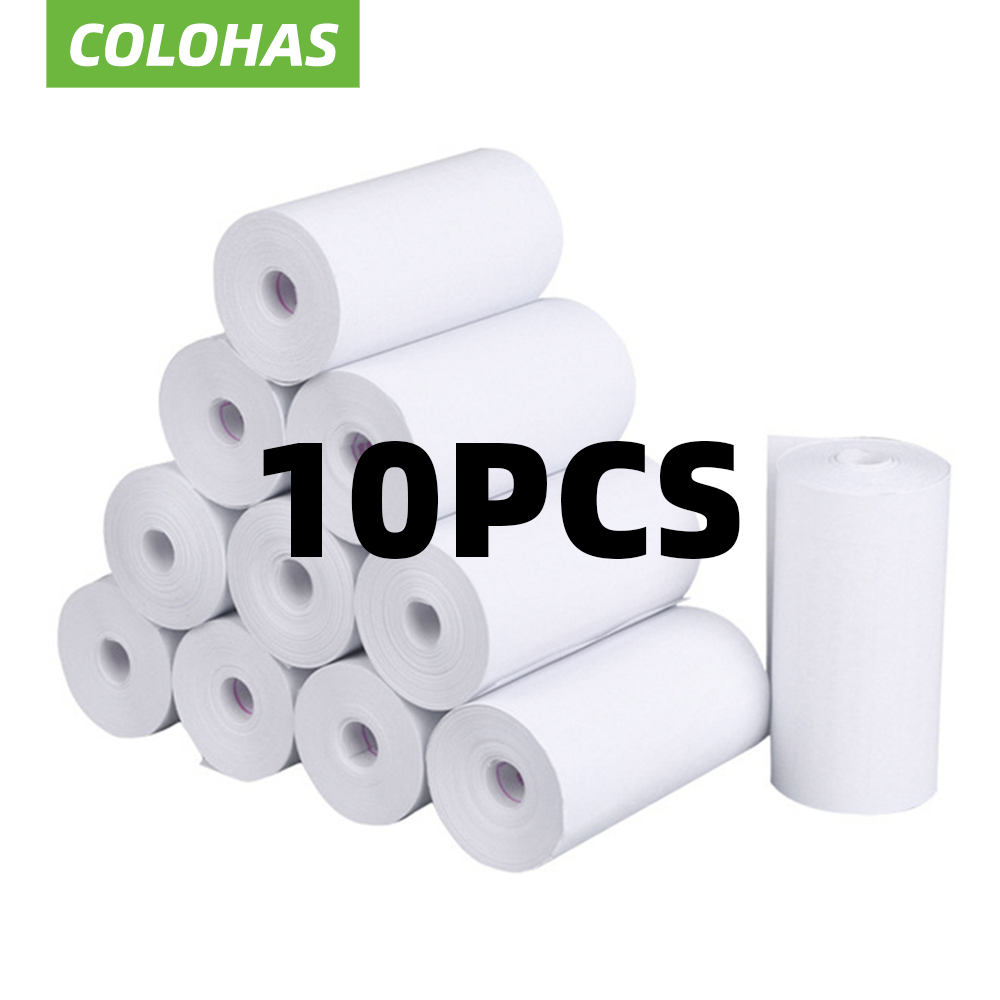 10 Rolek Papieru Termicznego do Aparatu Druk Biały Aparat Dziecięcy Natychmiastowy Druk Papier do Druku dla Dzieci Akcesoria Zamienne Części