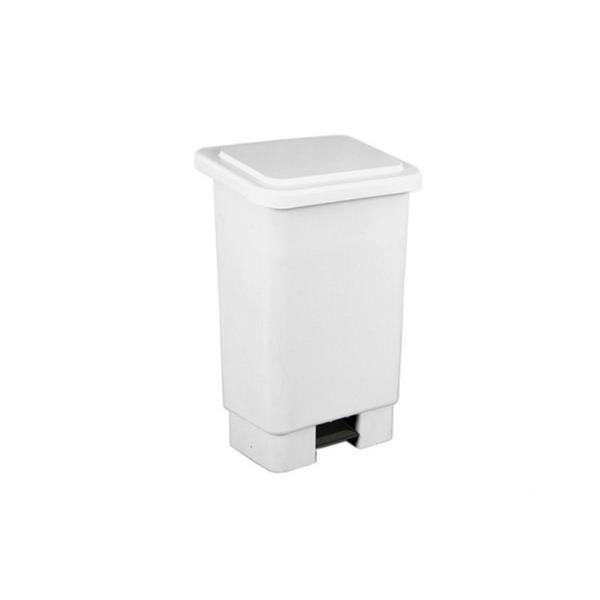 RETHANGULAR 25L C/ PEDAL WHITE LARPLASTICS