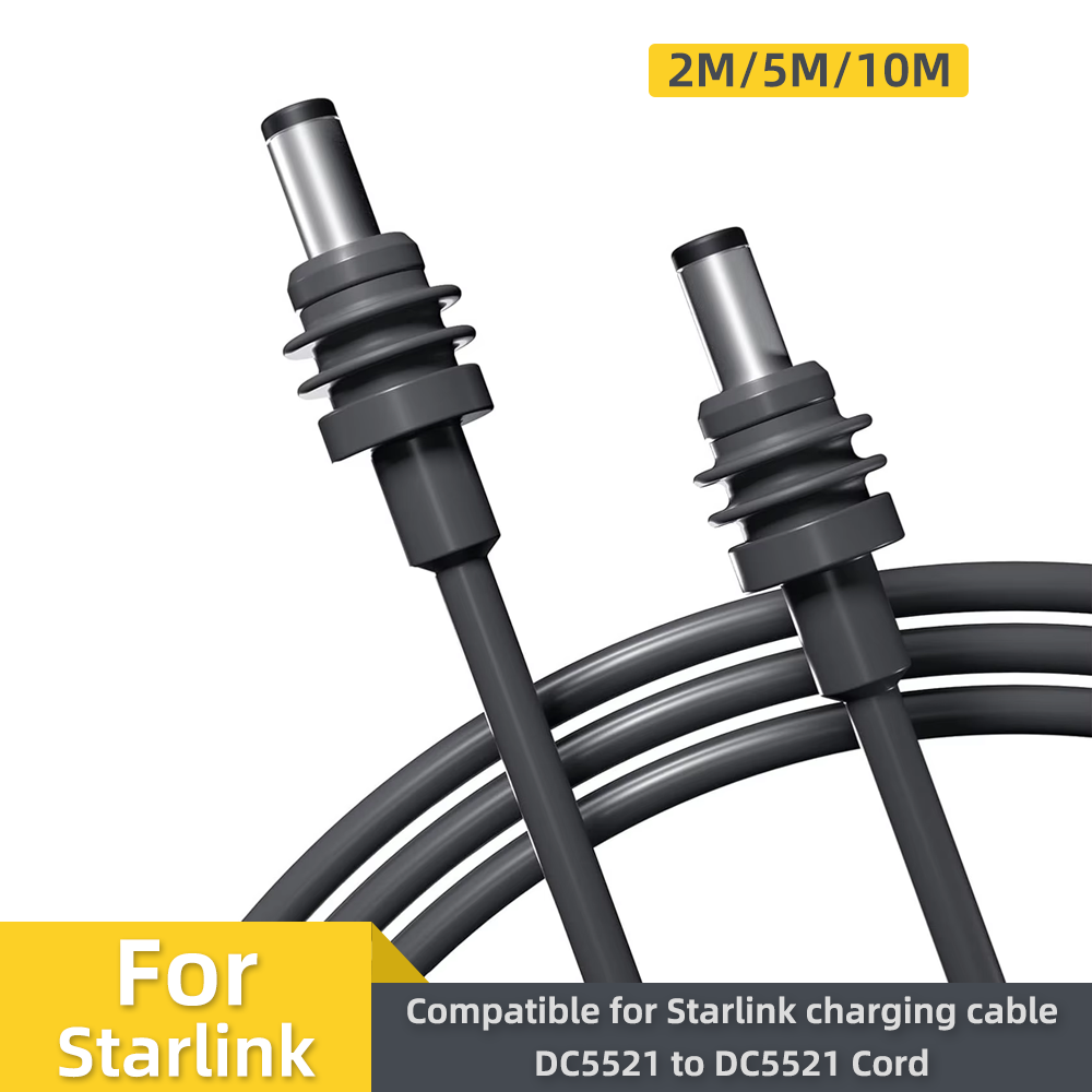 Für Starlink Mini Power Ladekabel Ersatz strom für Starlink Mini 2/5/10m Power DC Stecker zu DC Stecker wasserdichtes Kabel