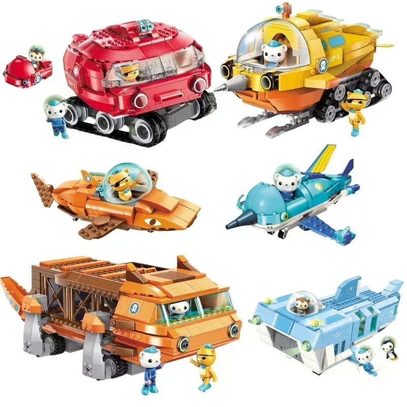 Octonauts blocs de construction poulpe garçon fille assemblage éducatif modèle jouet modèle décorations de bureau garçons et filles cadeau d'anniversaire