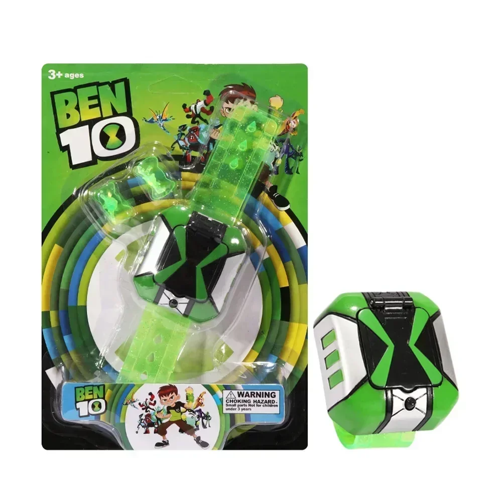 Ben10 Omniverse ตัวเลขการกระทํา Omnitrix Ben Tennyson นาฬิกาโปรเจคเตอร์เสียงตุ๊กตารวบรวมเครื่องประดับของขวัญของเล่น