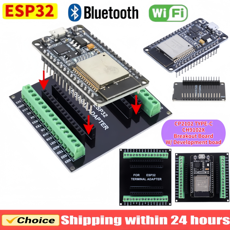 Płytka rozwojowa 2 w 1 ESP32 Moduł WiFi + Bluetooth Ultra Niskie Zużycie Energii Dwurdzeniowy NodeMCU-32S ESP32 32S 32U 30Pin Boa