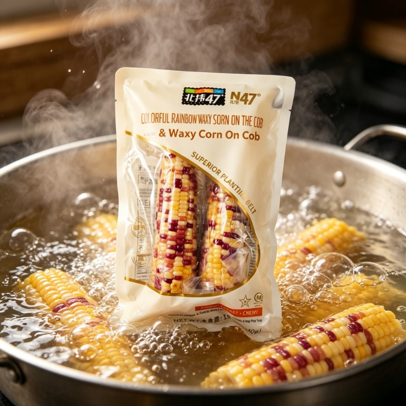 Envío Gratis, Maíz Dulce Arcoíris Sin OMG, Maíz Glutinoso Masticable, Envasado al Vacío, para Cocinar al Vapor, Asar, Snack Saludable de Grano Integral